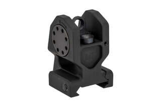 The Midwest Industries Combat Rifle fixed rear sight features an M4 style aperture